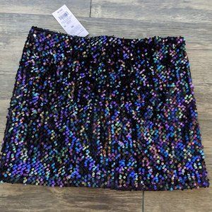 SEQUIN MINISKIRT Black Multicolored - Wild Fable - Women's XS